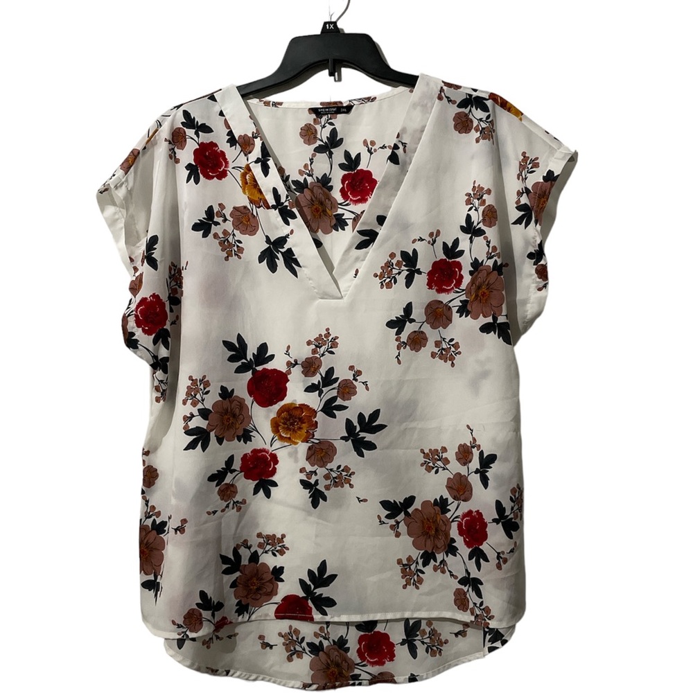SHEIN floral print blouse